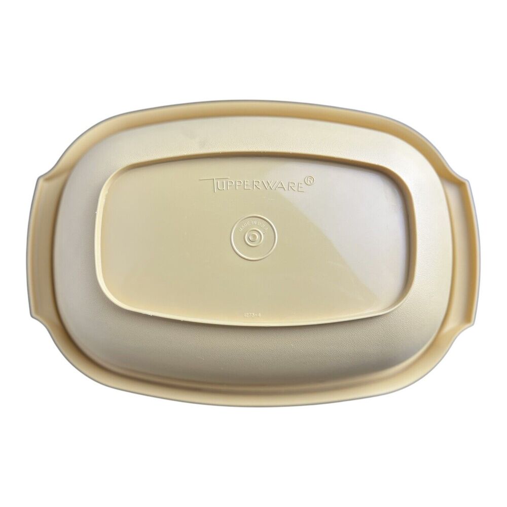 3 Pce Tupperware Microwave Rice Veggie Steamer Covered Container - Gold - #1273 - Picture 7 of 7